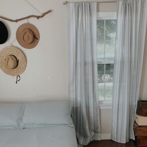 Matching quilt/pillowcases & set of 4 curtains.